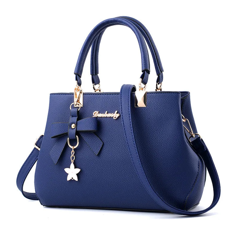 Elegant Women Messenger Bags with flower pendant