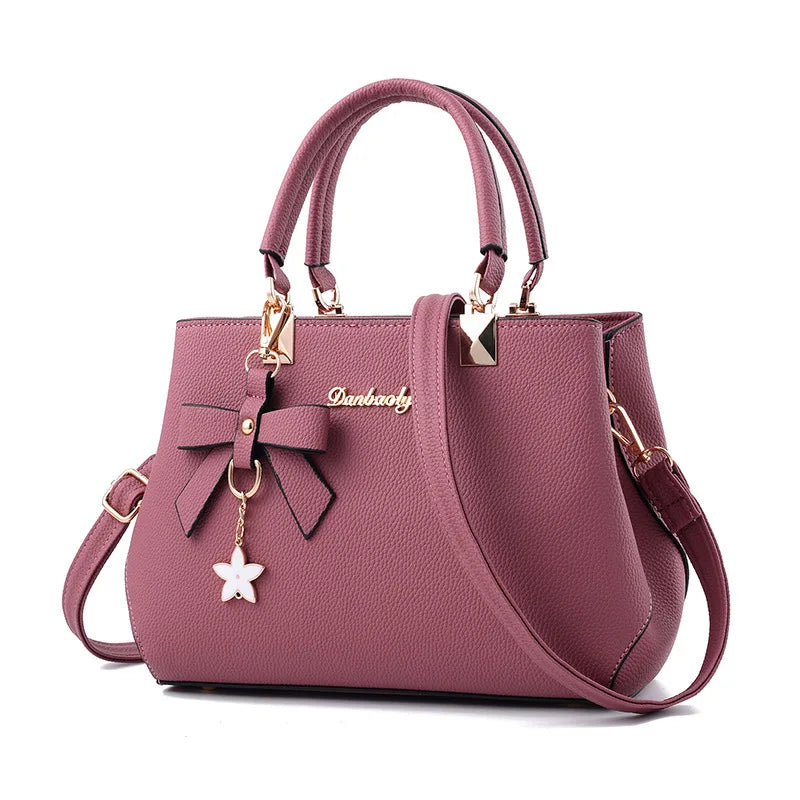 Elegant Women Messenger Bags with flower pendant