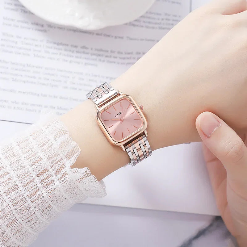 Watch Fashion Ladies Steel Chain Noble Quartz Watch Birthday Gift Business Wristwatch Watches for Women