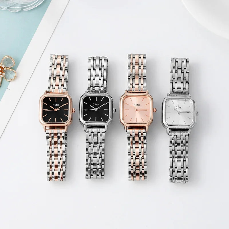 Watch Fashion Ladies Steel Chain Noble Quartz Watch Birthday Gift Business Wristwatch Watches for Women