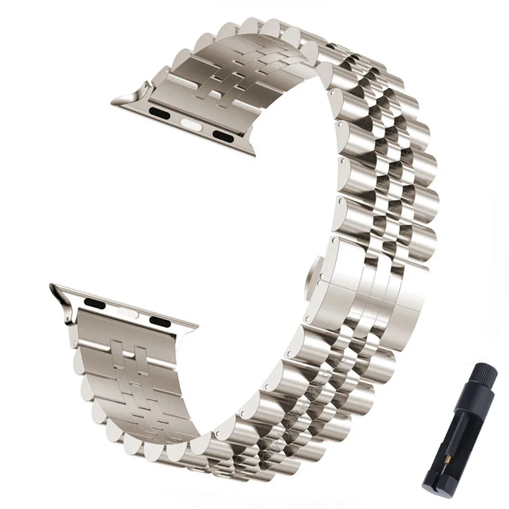 Steel Strap for Apple Watch Ultra Band ultra 49mm 40mm 44mm Metal 38mm 42 38 IWatch Series 10 9 8 7 6 SE 5 4 45mm 41mm 46mm